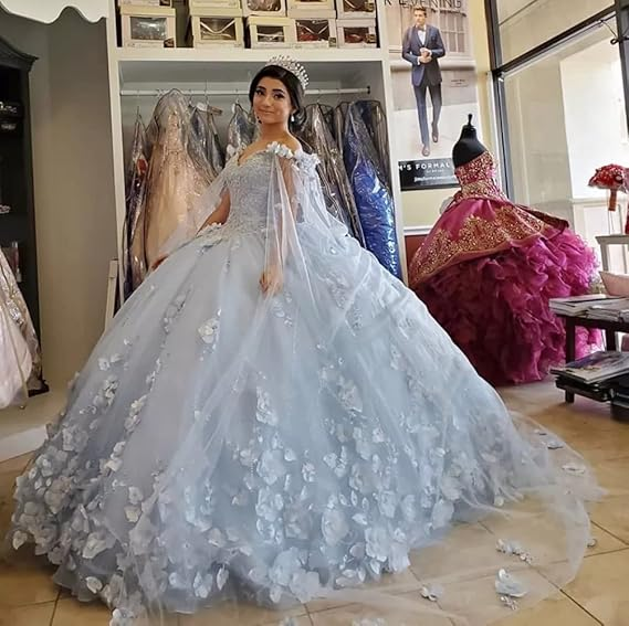 Elegant Pink Wedding dress Evening Dress, Pink Ball Gown - View 9 | FashionDia