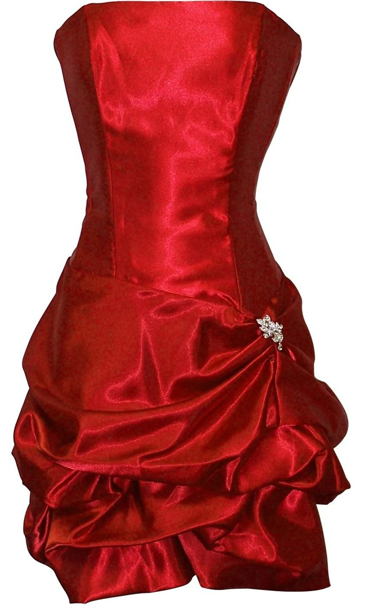 Sexy Strapless Red Satin Beaded Pleated Sheath Short Homecoming Dress Cocktail Dress