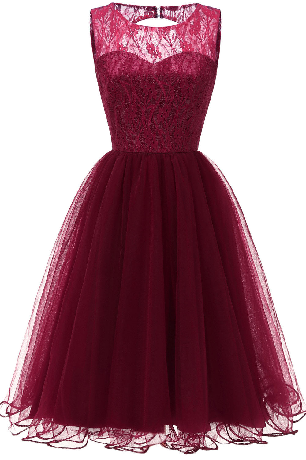 Pink Sleeveless A-Line Homecoming Sweet 16 Dress - Fashionpara