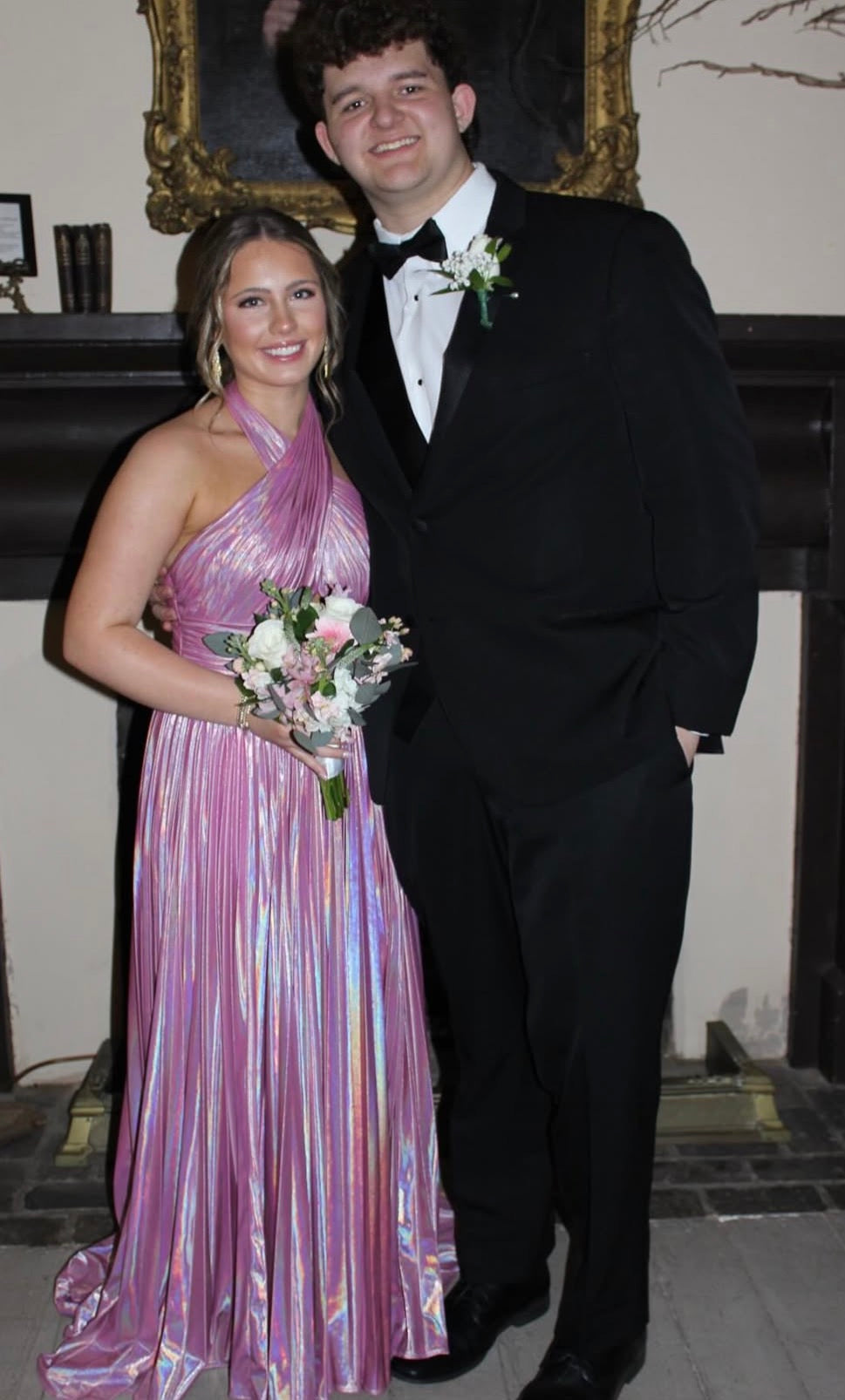 Pleated Halter A-Line Pink Open Back Formal Prom Dress Dress