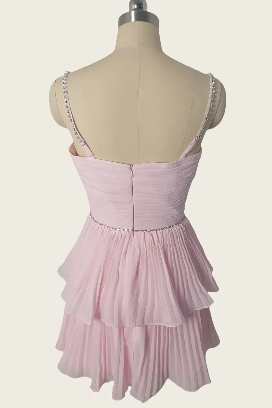Pretty A Line Sweetheart Light Pink Short Homecoming Dress with Beading