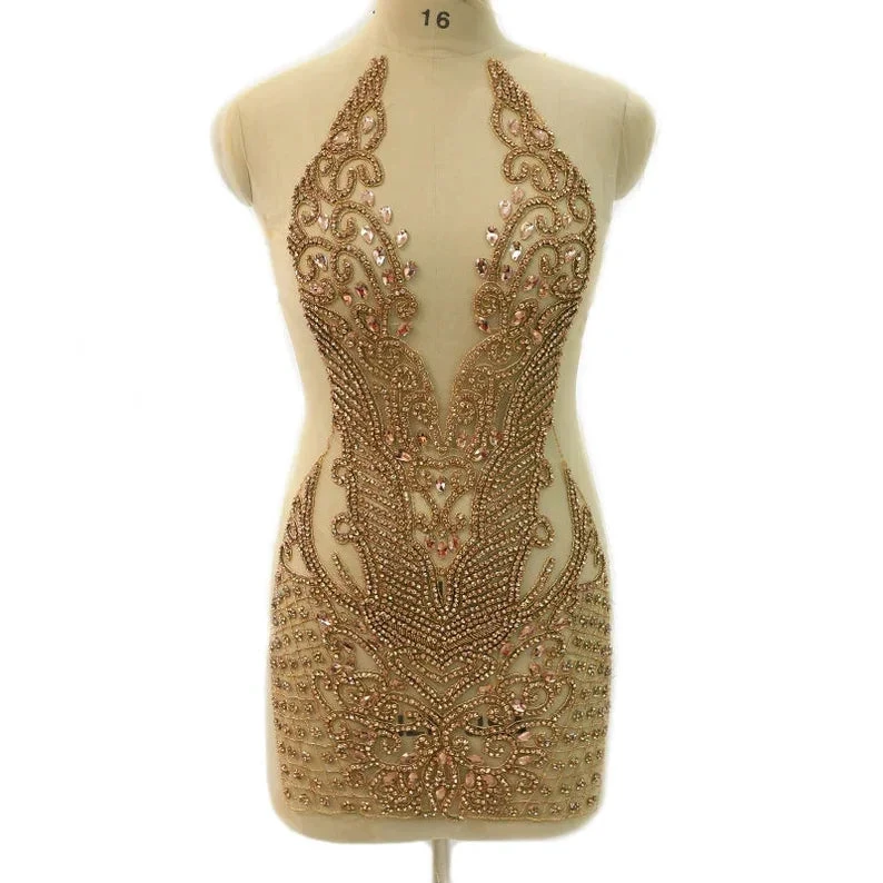 Luxurious Heavy Handmade Party Dress 22nd Birthday Dress Sexy Silver/Gold Homecoming Dress Y1426 by simplepromdress