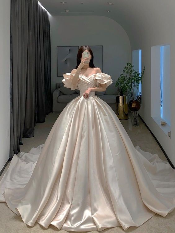 Charming Off The Shoulder Ball Gown,Princess Dress