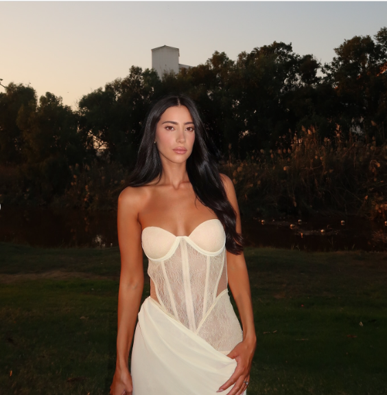 Gorgeous Pale Yellow Mermaid Sweetheart Neck Sheer Tulle Satin Long Prom & Evening Dress - View 9 | FashionDia