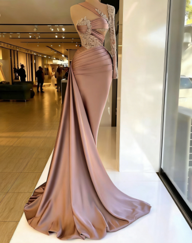 Lace prom dresses, evening dresses, custom make prom dress, arabic prom dress, new arrival evening dresses, fashion evening gowns, elegant prom dress - FashionDia