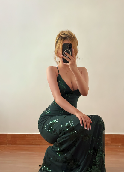 Beautiful Dark Green Mermaid V-Neck Cross-Strap Sequined Long Prom & Evening Dress - View 6 | FashionDia