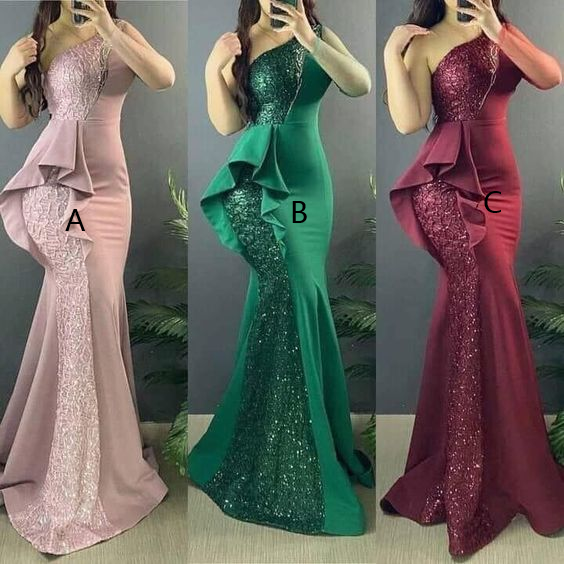 Sexy Long Mermaid Evening Dress Prom Gown