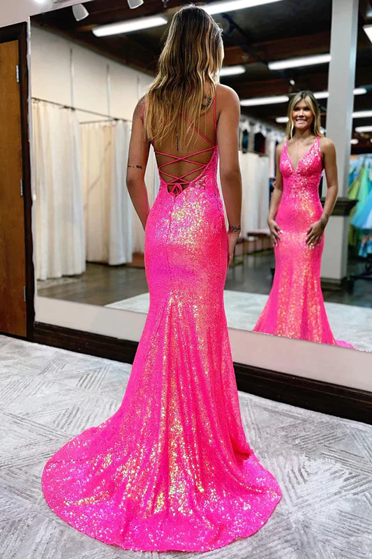 Sequin Prom Dresses Long Sexy Prom Dress
