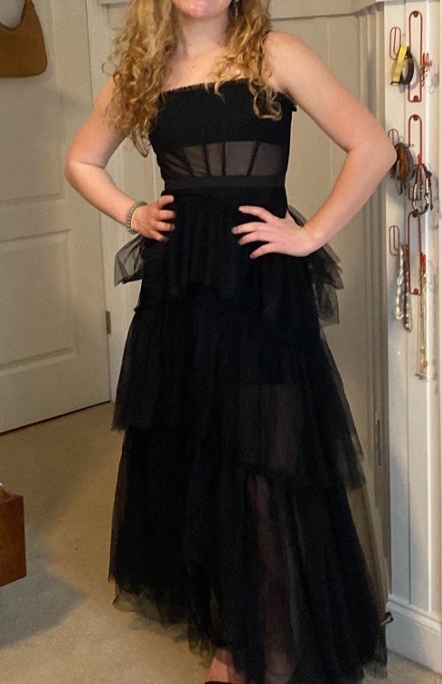 black tulle prom dress - View 2 | VelvetHem