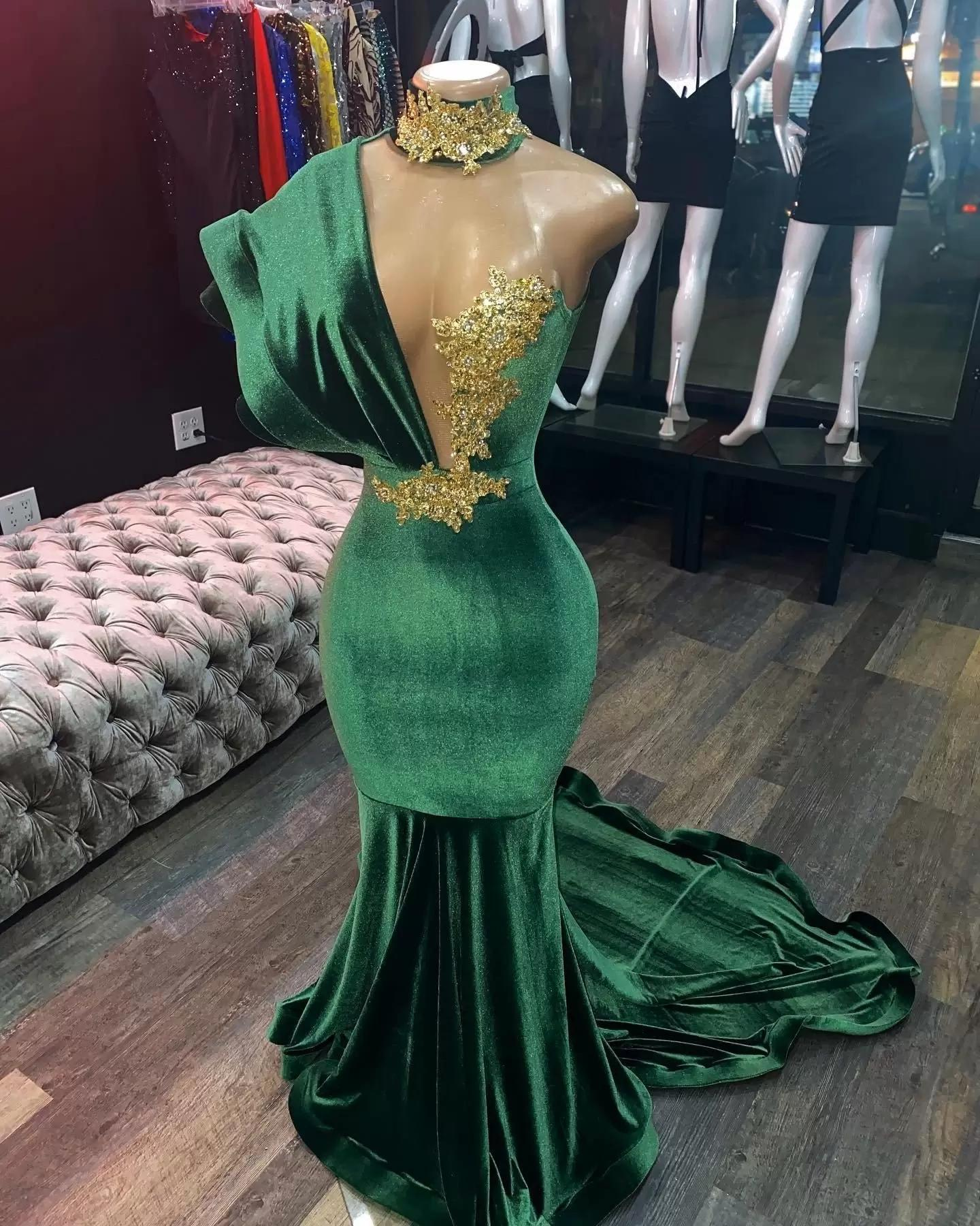 Green Evening Prom Dresses, Long Prom Dress