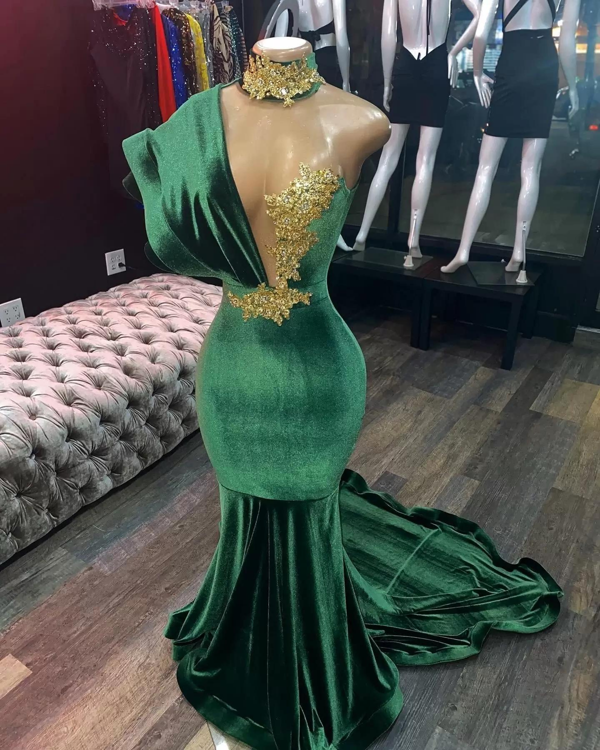 Green Evening Prom Dresses, Long Prom Dress - VelvetHem