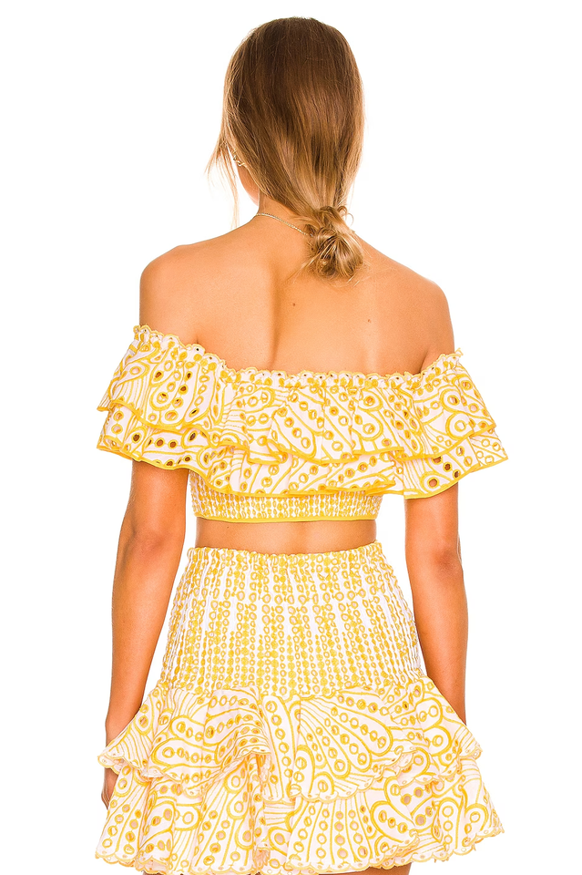 Jessica Bara Vanessa Ruffle Set