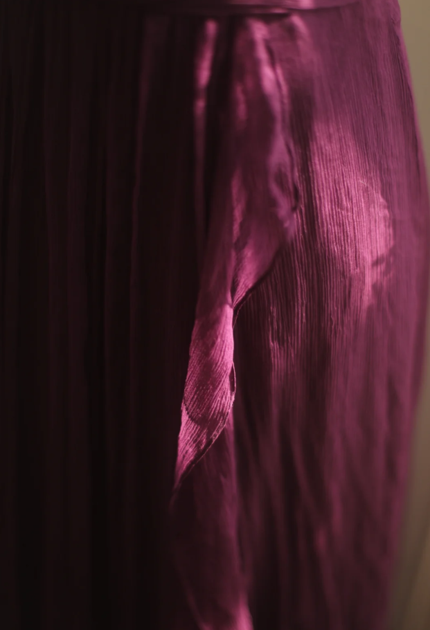 Charming Purple V-Neck Tulle Long Wedding Guest Dress Formal Evening & Prom Dress - View 5 | FashionDia