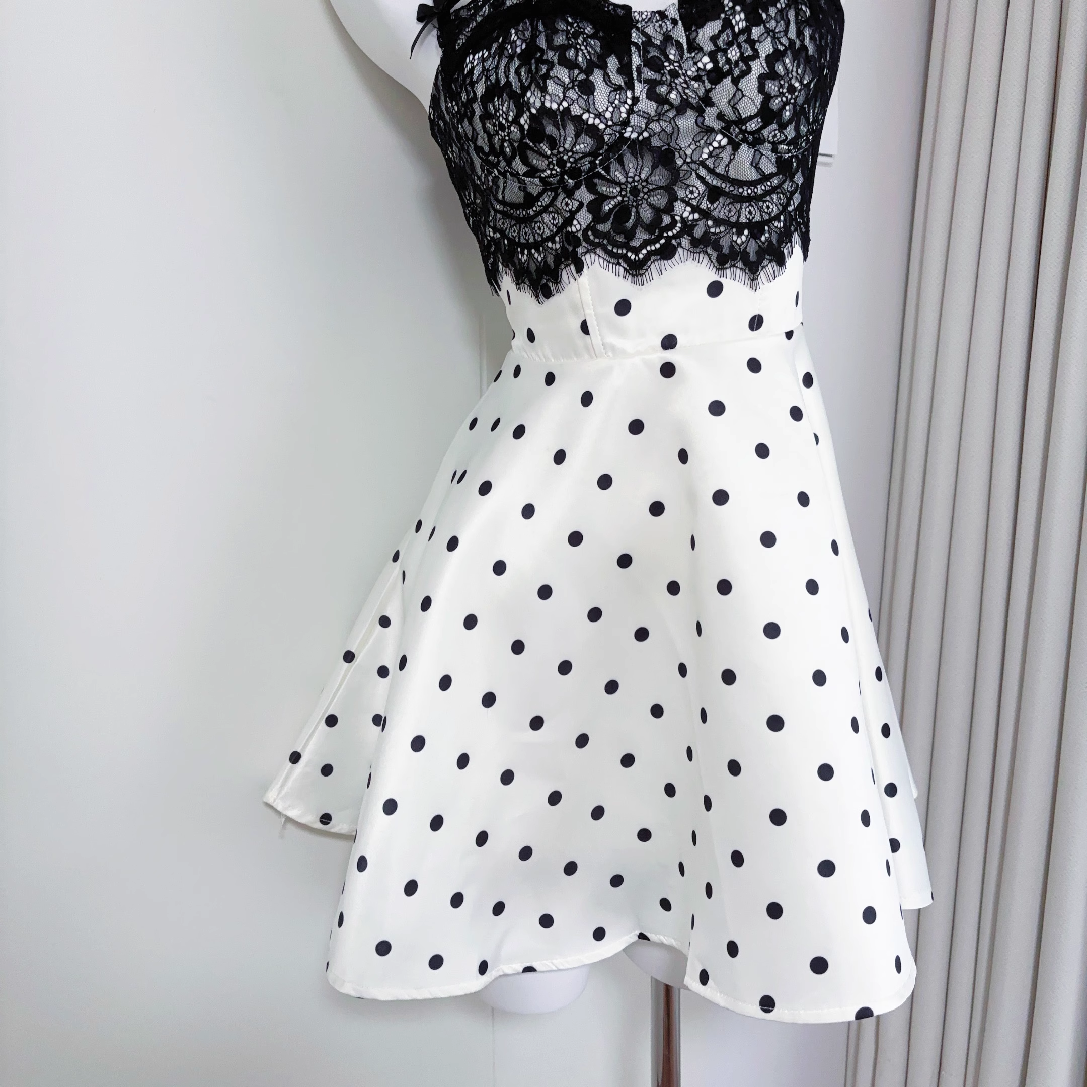 Classy Satin Lace A Line Short Party Gown Vacation Dress