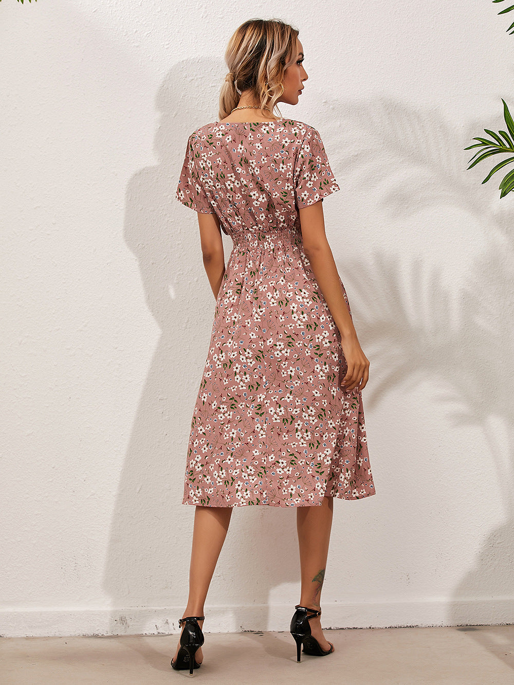 Bianca Elevated Summer Dress with Floral Print Occasion Wear