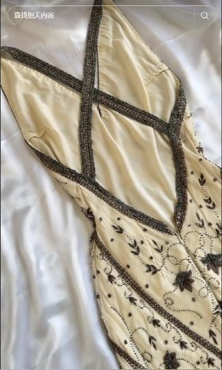 Luxury Champagne Mermaid Beaded Long Prom & Evening Dress - View 3 | FashionDia