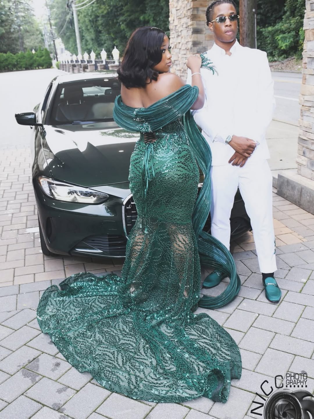 Romantic Emerald Green Strapless Sleeveless Mermaid Prom Dresses Sheath Long With Lace-Up Back