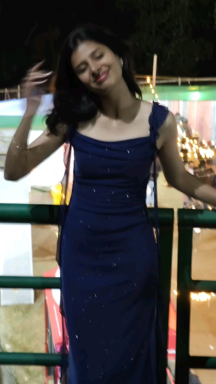 Royal Blue Sparkle Formal Prom Dress Ruffled Evening Dress J10223