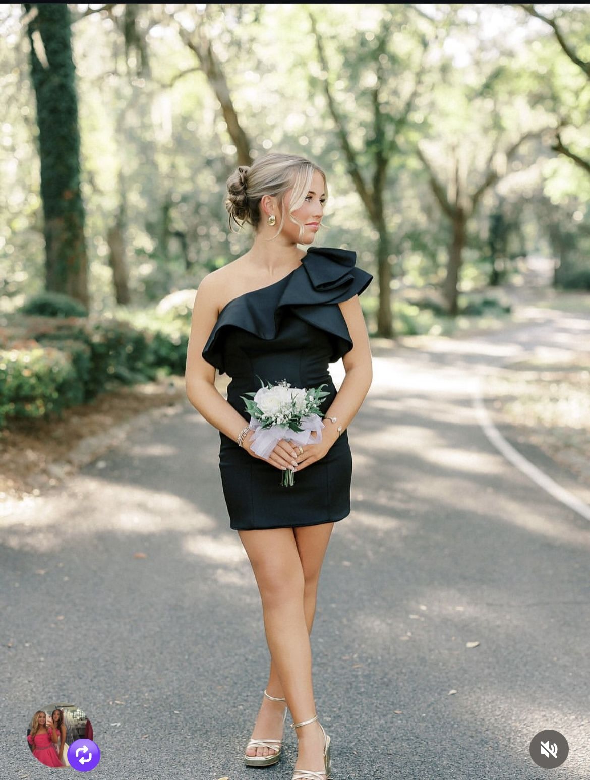 Ruffled One Shoulder Sheath Homecoming Dress J10609