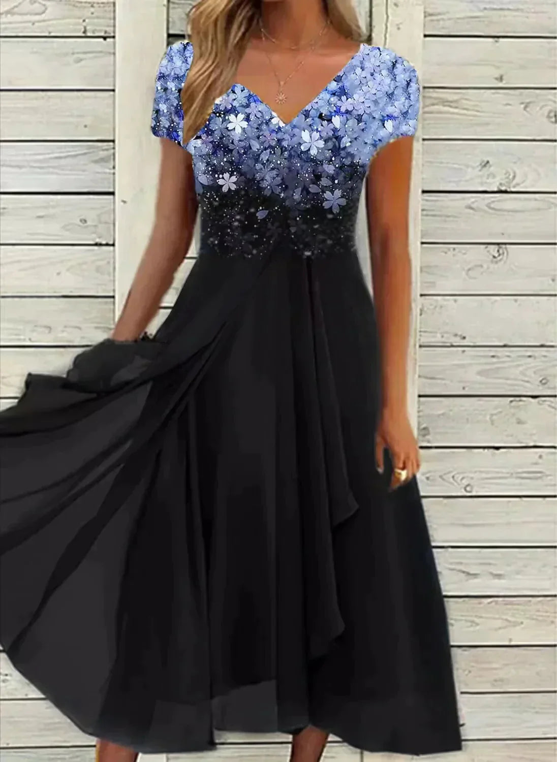 Orsola Aesthetic Women's Chiffon Party Dress Chic Silhouette Collection