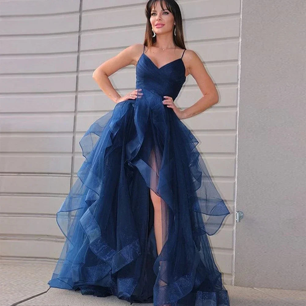 Birthday Dress Woman Sexy Elegant Luxury Evening Dress Elegant Party Dresses for Women Luxury Ball Gown Prom New Customized Navy Blue