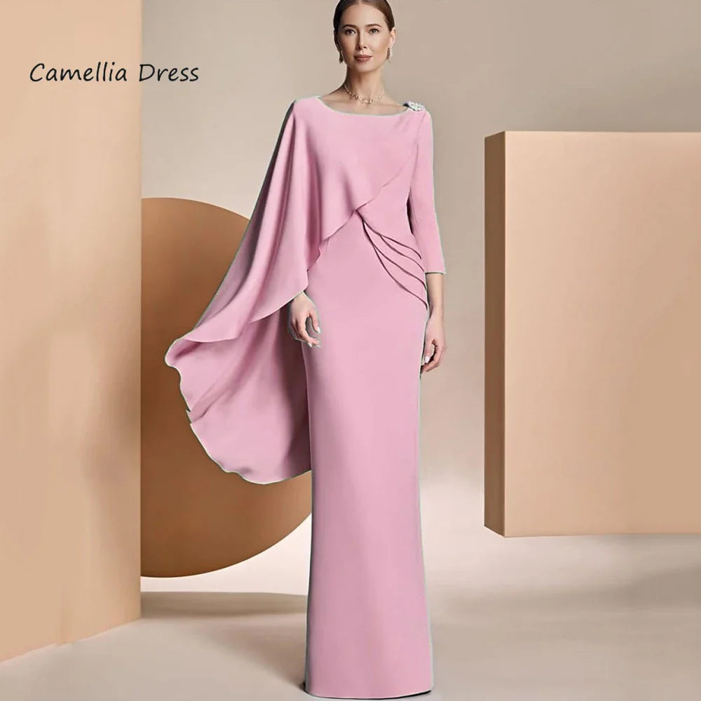 Customized Formal Bridal Dress Elegant Sheath Wedding Party Gowns For Bride Long Chiffon Formal Mother Dresses New 2025 as picture