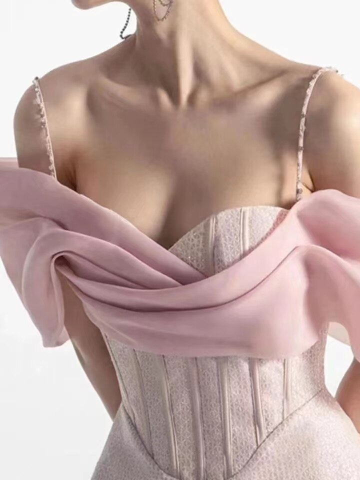 Pink Short Sleeve Bodycon Mini Dress Party Dress Graduation Gifts Lady Short Hoco Dress - View 5 | FashionDia
