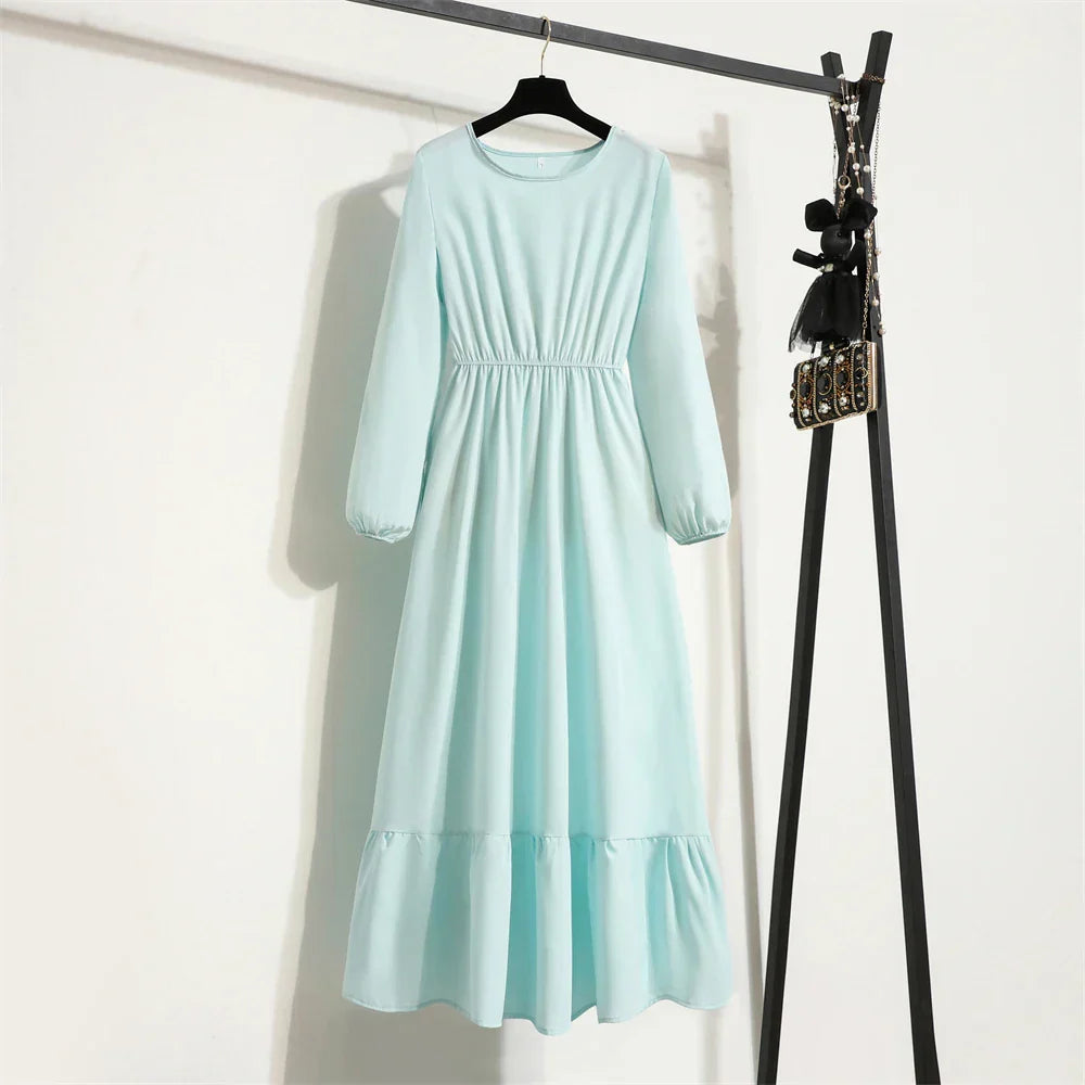 Erin Aesthetic Floral Long Dress for Summer Premium Wardrobe Essential