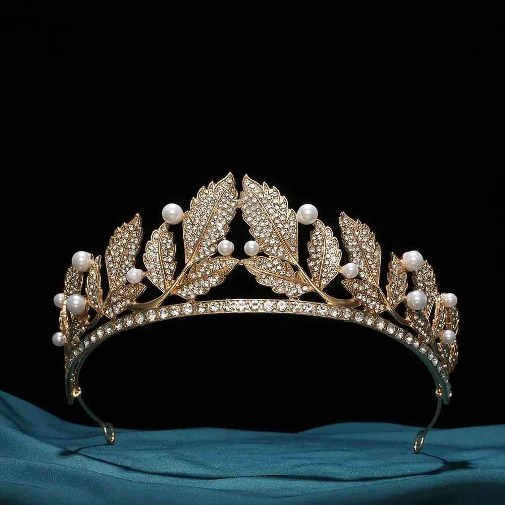 Princess Crowns For Women Girl Rhinestone Queen Bridal Tiara Crown For Wedding Bride Headdress Party Prom Hair Jewelry Diadem sliver 1