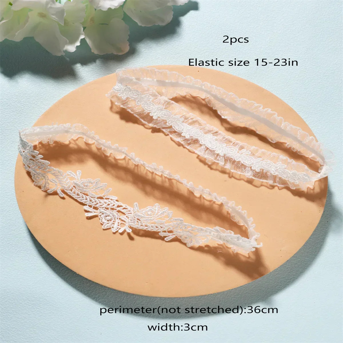 White Flower Bridal Garter Lace Leg Ring Sexy Garters Women Party Thigh Rings Bridal Accessories Bride Jewelry