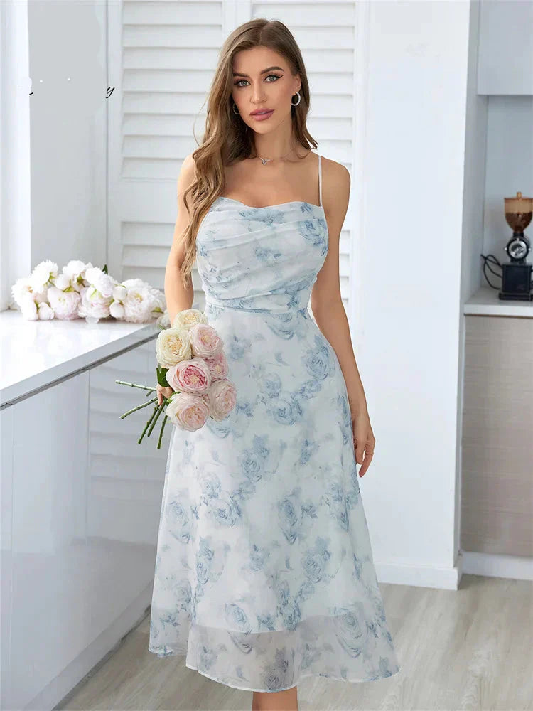 Brittany Boutique Backless Floral Summer Dress for Women Everyday Luxe Edit