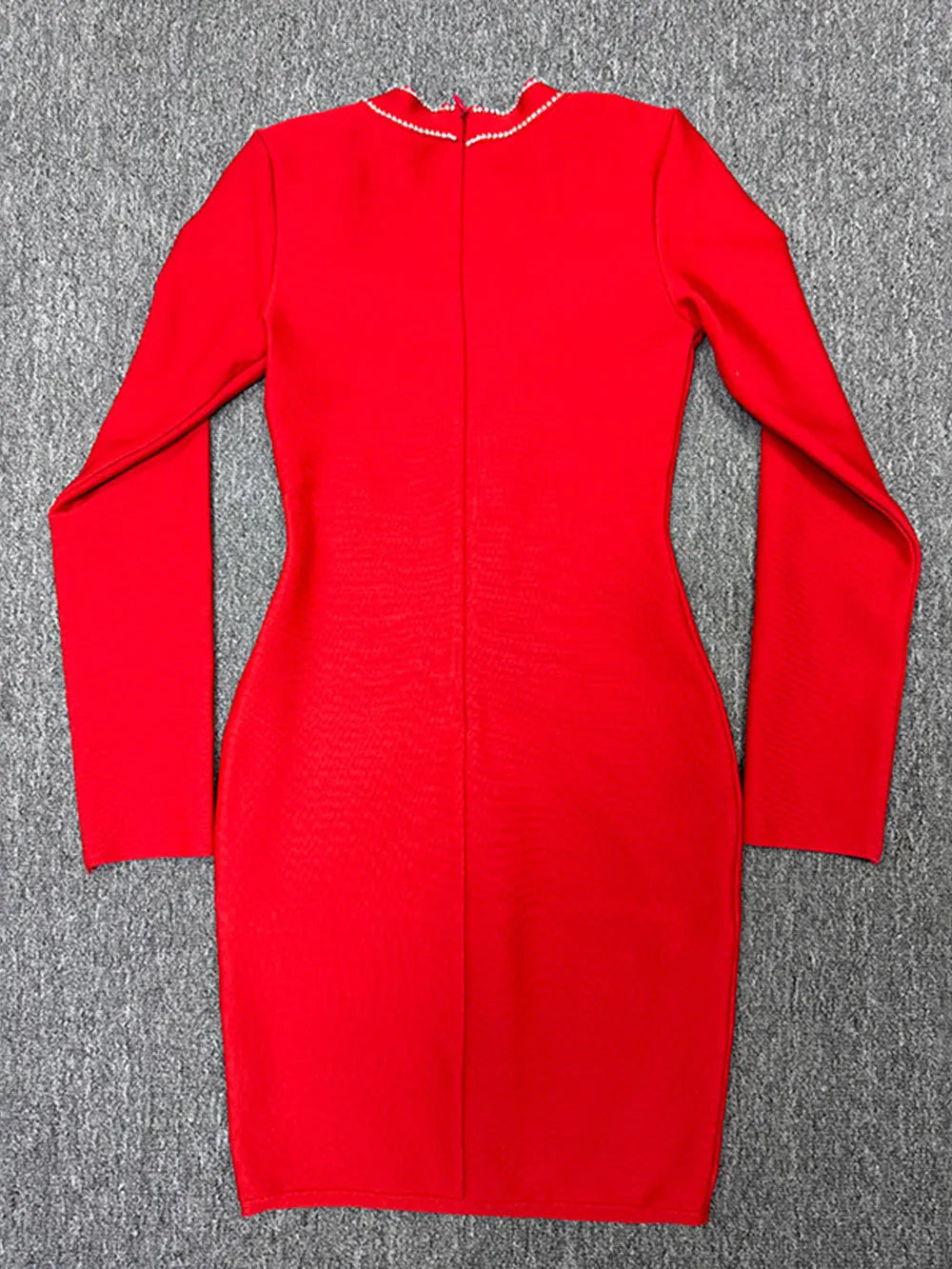 Spring Elegant Women Diamond Set Bandage Dress V-neck Long Sleeve Bodycon Single breasted Mini Dress Evening Party Vestidos