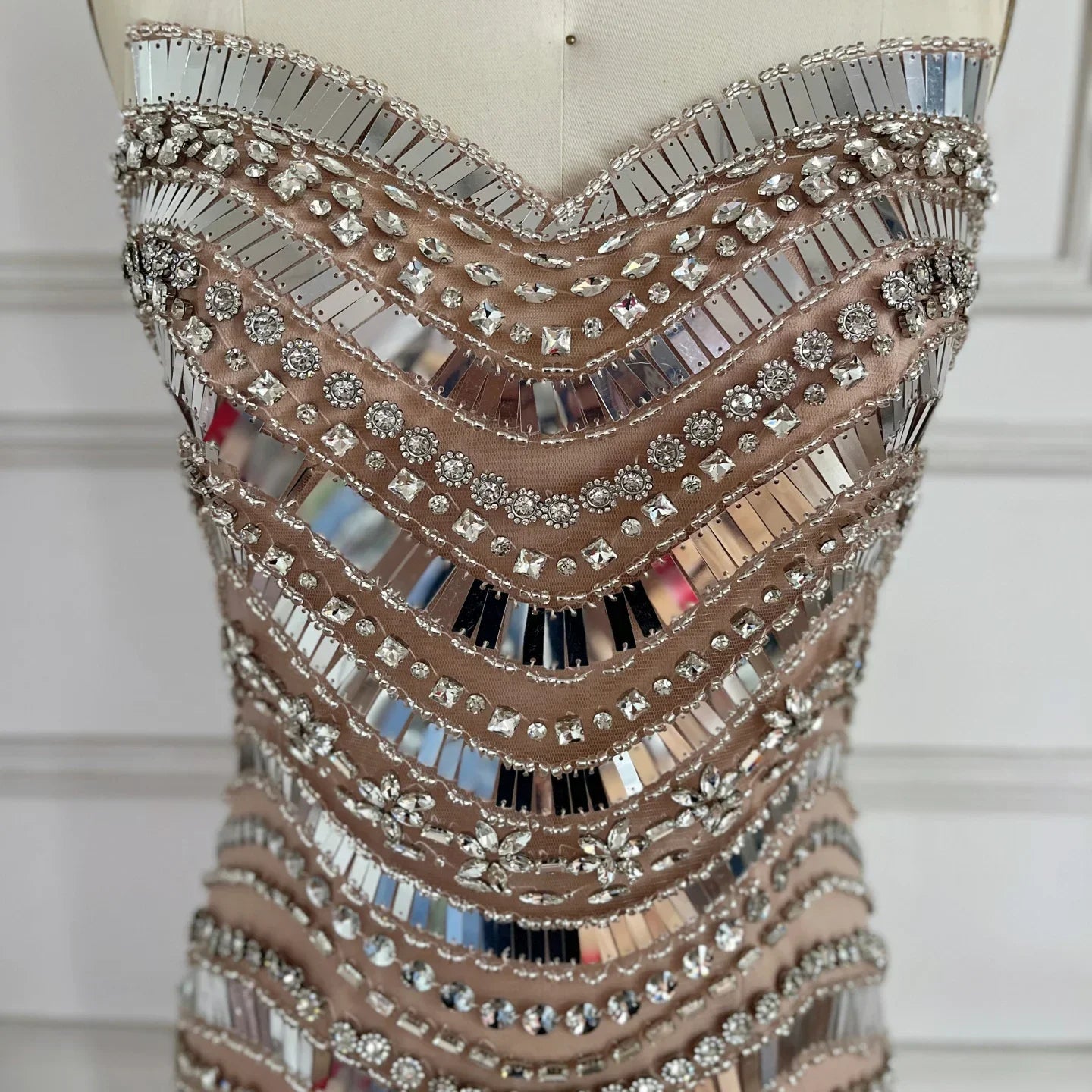 Zapdress Strapless Luxury Beaded Mermaid Evening Dress for Women Celebrity Party Gowns 2026 Customized (ZD17203)