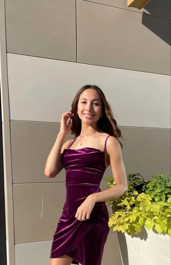 Spaghetti Straps Bodycon Dress Sexy Homecoming Dress Y60 by simplepromdress