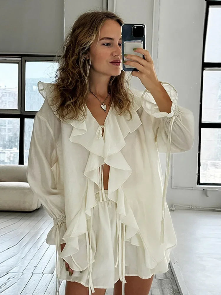 Alicia Aesthetic Women's Long Sleeved Summer Dress Statement Occasion Edit