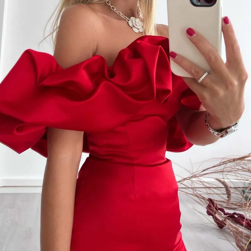 Irene Minimalist Cocktail Dress Evening Wear Edit