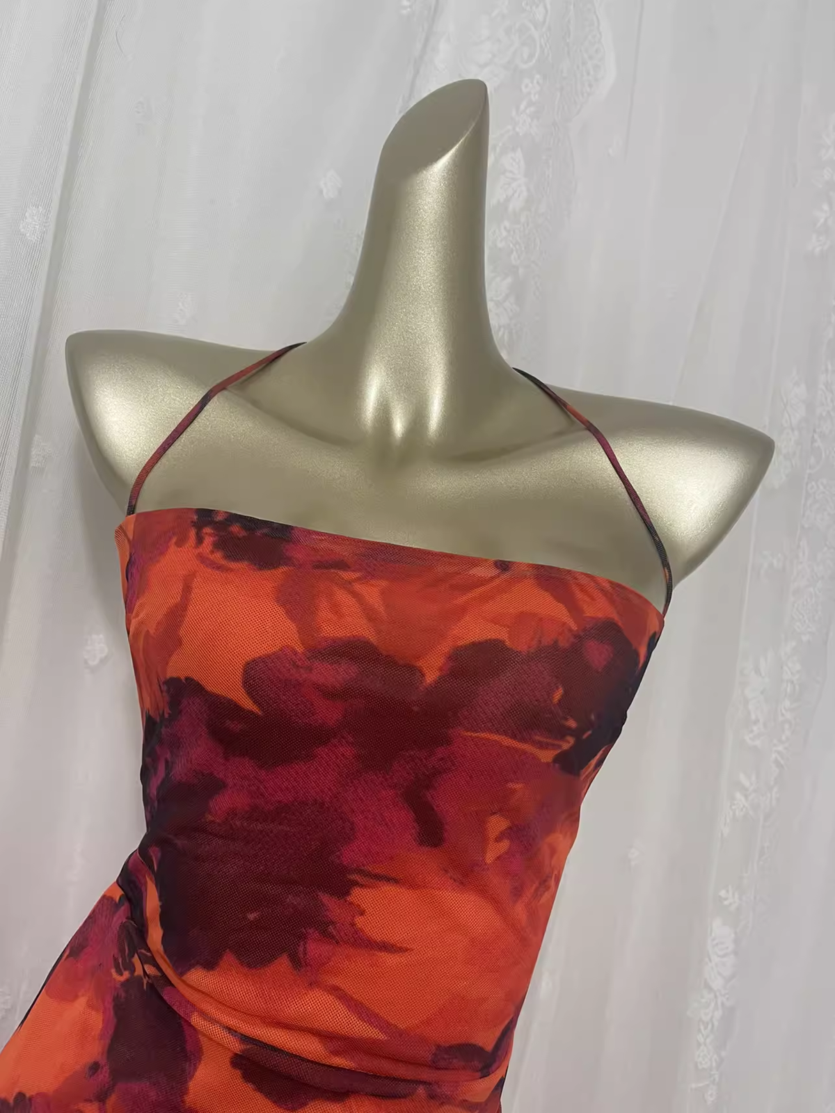 Vintage Sheath Straps Floral Travel Backless Vacation Dress Short Birthday Dress - View 3 | FashionDia