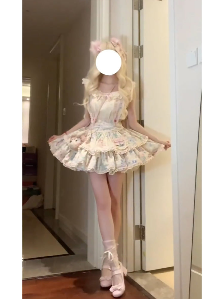 Chic Ball Gown Square Neckline Lace Lolita Dress Birthday Dresses Birthday Outfits - View 2 | FashionDia