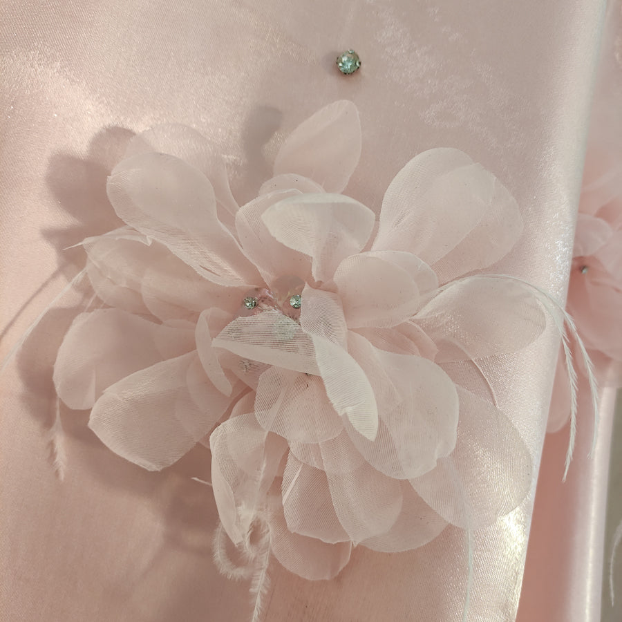 Cute A-Line Halter Pink Travel Vacation Dresses Short Satin Birthday Dress - View 4 | FashionDia