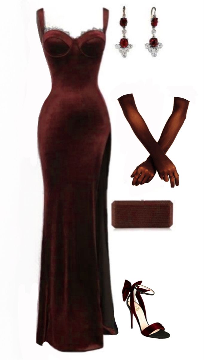 Modest Sheath Burgundy Long Prom Dresses Formal Graduation Party Dress Evening Dress - FashionDia