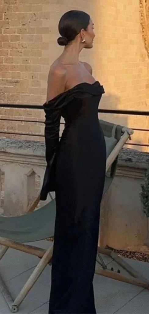 Formal Off-shoulder Sleeveless Mermaid Satin Evening Prom Dresses - FashionDia
