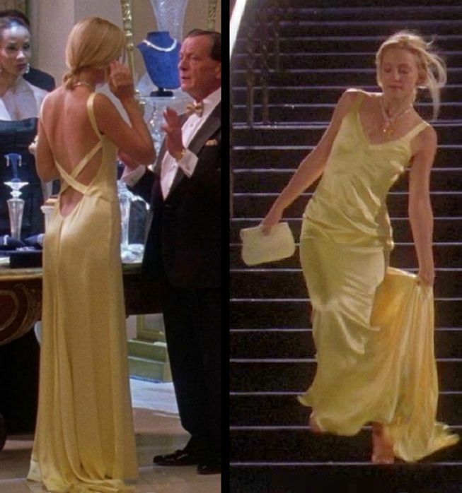 Gorgeous Mermaid Spaghetti Straps Floor-Length Yellow Evening Dress Backless Prom Dresses - View 6 | FashionDia