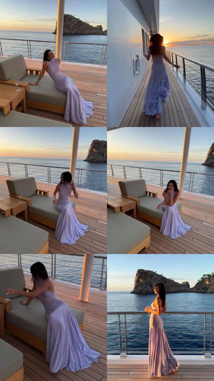 Classy Mermaid High Neckline Lilac Long Evening Dress Prom Dresses