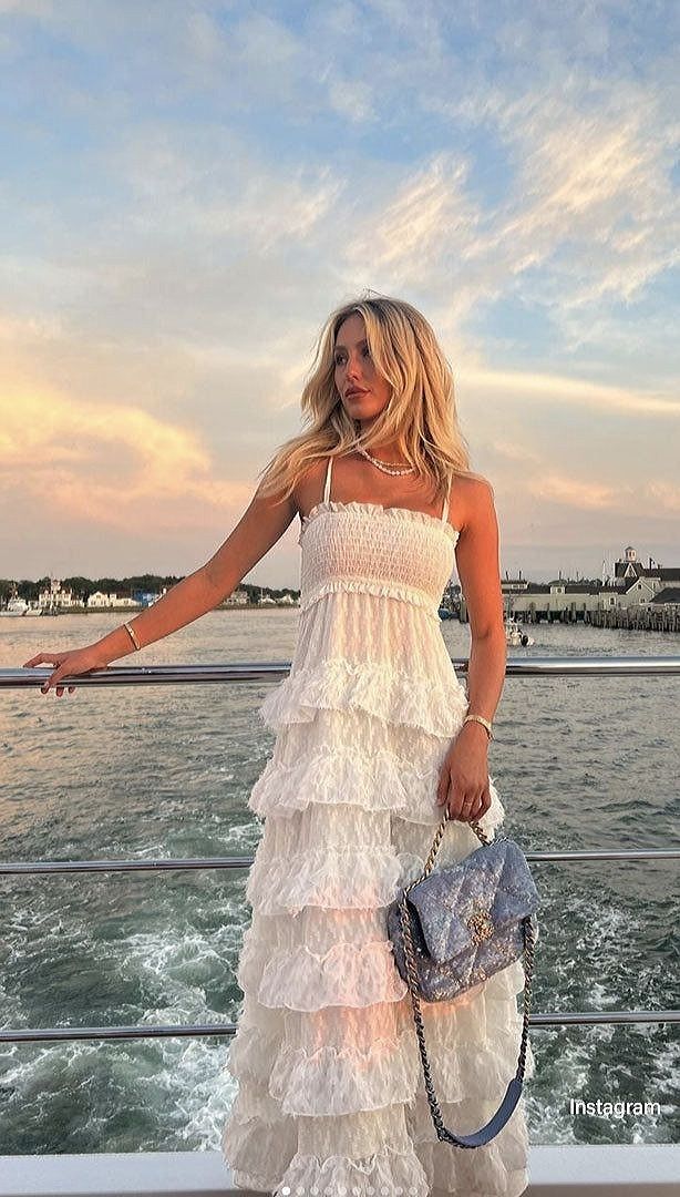 Classy A-Line Spaghetti Straps White Lace Long Evening & Prom Dress - FashionDia