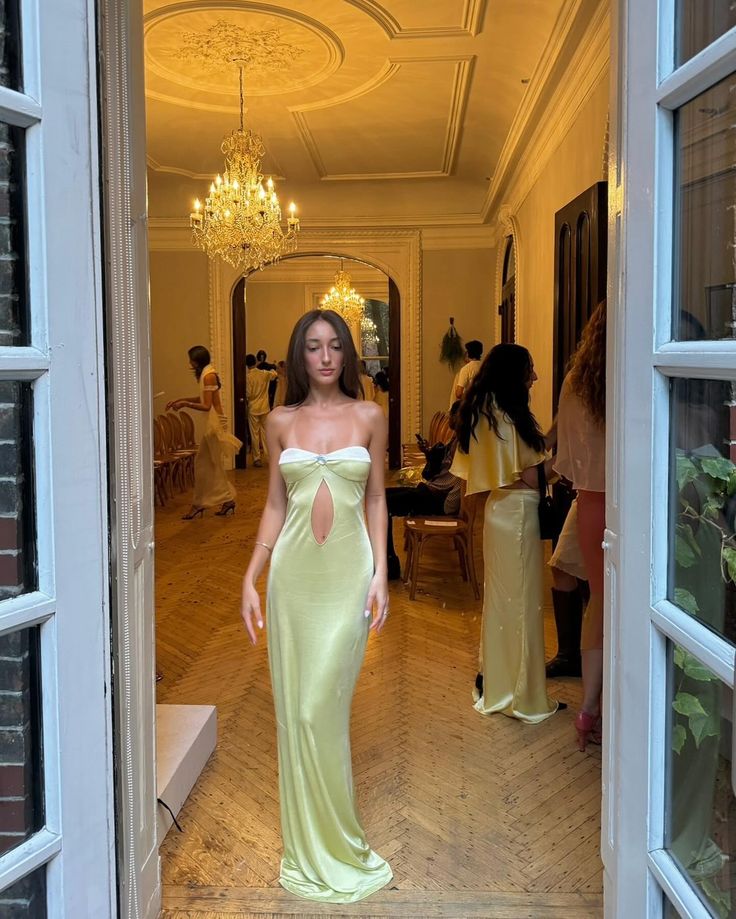 Pretty Mermaid Sweetheart Long Yellow Prom & Evening Dress Formal Dress - FashionDia