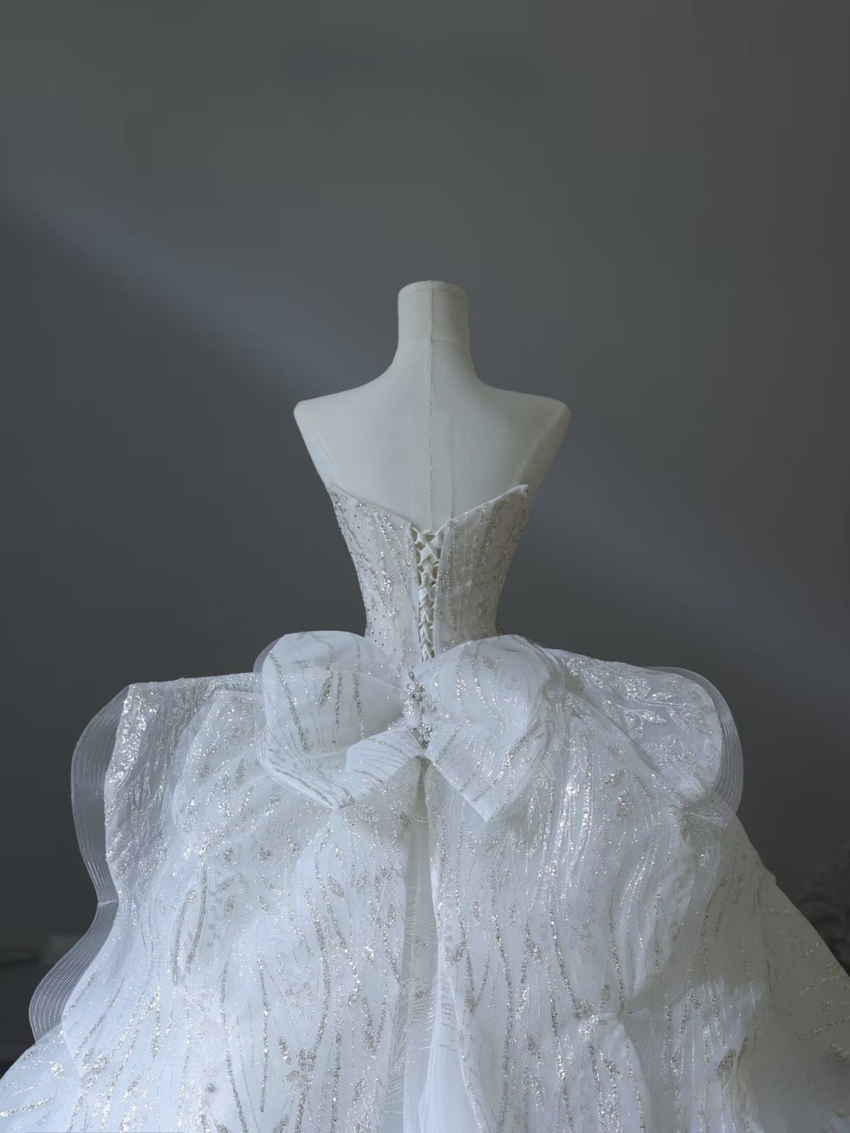 Timeless Ball Gown Sweetheart Sequin White Wedding Dresses Brides Dress - View 6 | FashionDia