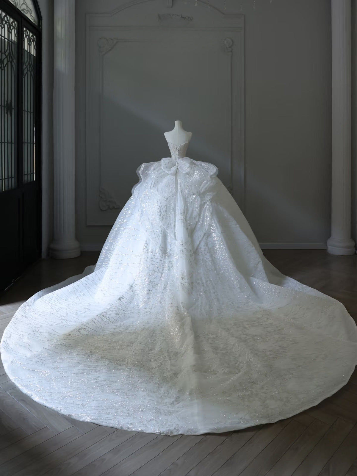 Timeless Ball Gown Sweetheart Sequin White Wedding Dresses Brides Dress - View 3 | FashionDia
