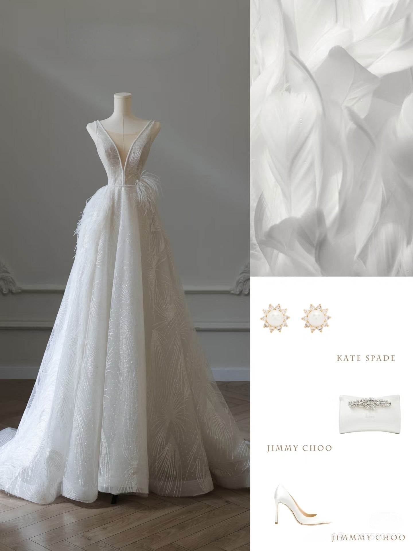 Timeless A Line V Neckline Sequin Sleeveless White Wedding Dresses Brides Dress