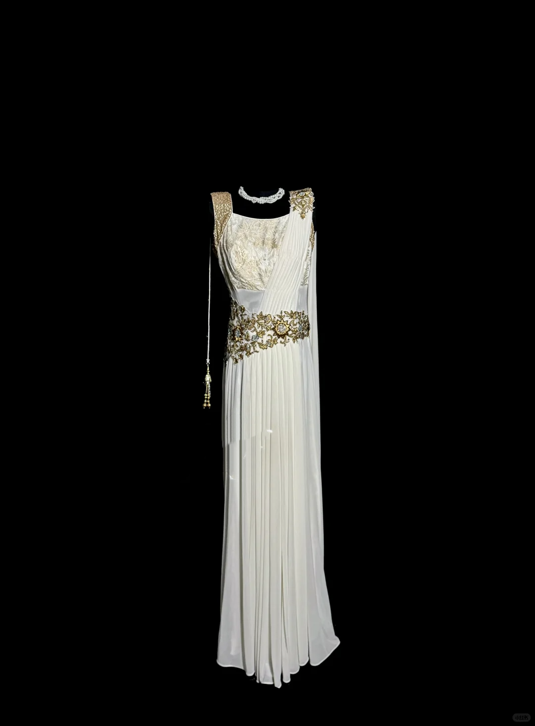 Aesthetic A-Line Square Neckline White Chiffon Prom Dress Ruffle Long Party Dress - FashionDia