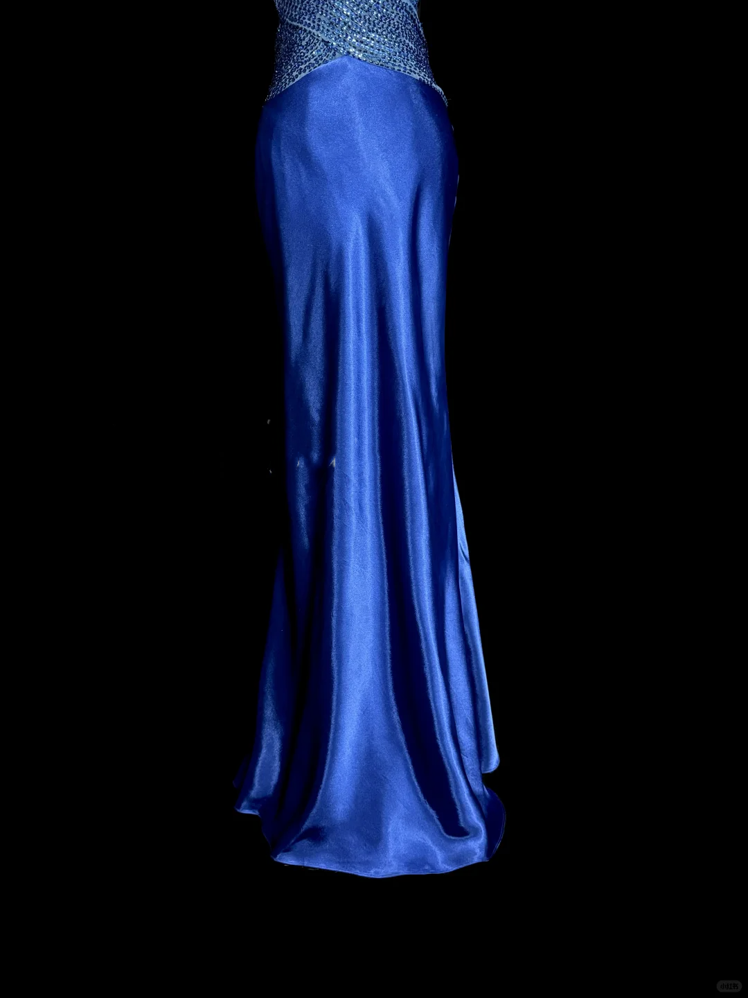 Vintage Mermaid Sweetheart Neckline Royal Blue Satin Backless Prom Gown Fairy Prom Dresses - View 5 | FashionDia